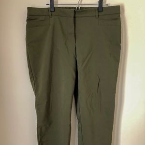 Green Ankle Pants